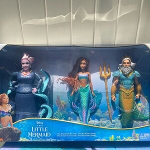 Mattel The Little Mermaid Action Figure Set - Blue, Green, Gold